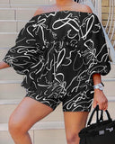 Fashion Printing Set 2023 New Printing 2-Piece Suit For Women-Outfit