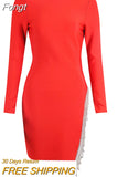 Diamond Tassel Sexy Backless Long Sleeve Tight Mini Bandage Dress 2023 New Fashion And Elegant Celebrity Party