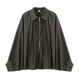Fongt Explosion Women's Puff Sleeve Pilot Jacket Coat