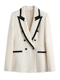 Tweed Contrast Blazer-Outfit