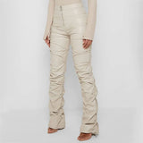 Fashion Tight Long Leather Trousers Personality