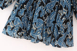 New Velvet Vest Folded With Printed Dress 9377731-Outfit