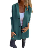 Fongt 2025 New Hot Fashion Long-Sleeved Solid Coat Women's