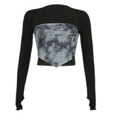 New Summer Fashion Women's Wear Ultra-Short Solid Color Slim Long-Sleeved Sunscreen
