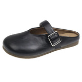 Fongt Bottom Bag Head Half Slippers Women Wear 2025 New Summer Pedaled Shoes Flat With Skirt Cool Slippers