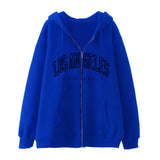 Style Lazy Cardigan Hoodie 2024 Spring And Autumn Oversize Zipper Jacket Couple Style-Outfit