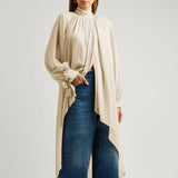 Fongt Women's Chiffon Dress 2025 Autumn Dress With Long Sleeves And Leafs Relaxing Long Dresses