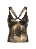 Leopard Print BacklessTank Top-Outfit