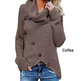 Turtleneck Loose Solid Color Women's Sweater Long Sleeve