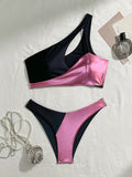 2024 New Sexy Split Splicing Hot Hot Swimsuit Swimsuit Bikini