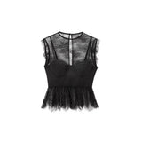 Fongt Female Spliced Lace Top 8958942-Outfit