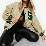 Retro Baseball Jacket-Outfit