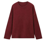 Fongt Women's INS Burst Four-Color Pull-Haired Wool Sweater Short-Sleeved Casual Fashion
