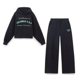 Fongt Homemade New Women's Printed Hooded Tweed Velvet Jogging Trousers 4174834
