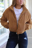 Stand Collar Puffer Coat 1028-1-Outfit