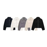 Fongt Women's Women's 2024 New Bead Short Jacket-Outfit