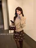 Fongt Xixi 2025 Winter New Korean Style Temperament High-Necked Jabs Long-Sleeved Knit Sweater Tops Women 25522