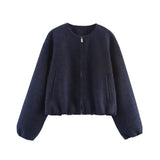 Fongt And Autumn 2025 Fashion New Soft Bomber Jacket Women's M56867