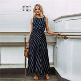 Sleeveless Holiday Print Evening Party