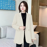 Fongt Suit Jacket Female 2024 Spring And Autumn New Korean Version Slim Small Casual Temperament Small Suit Coat Female-Outfit