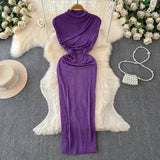 Fongt Goddess Of The Royal Sister Dress Fan Temperament Heart Folds To Receive The Waist Thin Long Bag Of The Hip Skirt