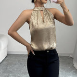 Fongt V-Neck Long Sleeves On The 100-Fold Design Suit Top Women's Solid-Color Suit Temperament Dress