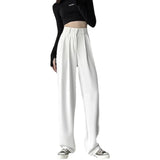 Fongt Autumn Dress New High Waist Loose Hanging Feeling Straight Pants Show Thin Pants Drop Feeling Suit Pants Ins Floor Pants