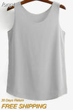 Korean Fashion Blouses Women White O-Neck Sleeveless Chiffon Vest Woman Tops Female Shirts 3XL Basic Solid Women
