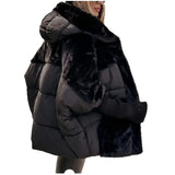 Fongt Hot Autumn And Winter Women's Loose New Splicing Cotton Jacket