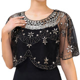 Thin Dress Accessories Shoulder Yarn Pullover Sequined