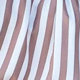 Casual Stripe Mini Dress Women Summer Spaghetti Strap Beach Sundress With Tie Ruffle Elegant Ladies Clothes