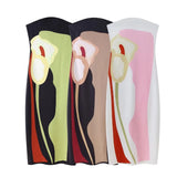 New Spring Dress With Slim Flowers And Slim Breasts-Outfit