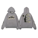 High Street Ins Minority Retro Print Letters Loose Hooded Sweaters For Men And Women In Autumn And Winter-Outfit