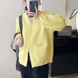 Zipper Solid Color Design Sense Sweater Cardigan Women's 2024 Autumn And Winter New Korean Style Loose Leisure-Outfit