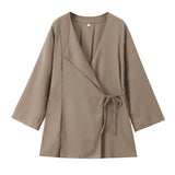 Spring Kimono Cross Coat 6078572 Casual Pants 5057572-Outfit