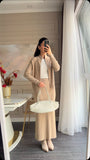 Fongt 2025 New Knitwear Women's Half-Dress Fashion Temperament Casual Sweater Set