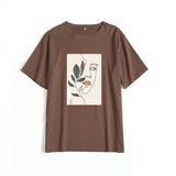 Gothic Graphic T Shirt Women 2021 Summer New Oversized Cotton Tees Casual Aesthetic Character Printed O Neck