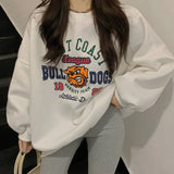 Bull Dogs Logo Graphic Sweatshirt-Outfit