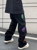 Men's Multi Pocket Printed Cargo Jeans-Outfit