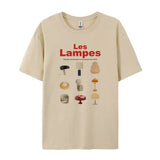 Lamp Print Graphic Tee-Outfit