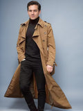 Fongt Men's Spring And Autumn Long Belt Men's Wind Coat Fashion Daily Casual Coat Men