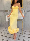 Fongt Women's Solid Color Swing With Dress Body Quality Dress Dress 8159