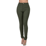 Classic Basic Stretch Slim Multi-Color Jeans Woman-Outfit