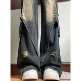 Fongt And Autumn High-Rise Jeans 2025 Winter New Design Oversize Handsome Couple Trousers