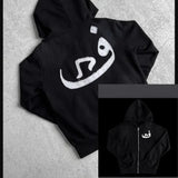 Fongt Jersey Trousers Letter Spider Web Print Hoodie Lady Harajuku Style Hoodie