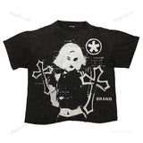 Printing Of Men's T-Shirt Blutosatire Billdog Cotton Oversized Picture-Outfit