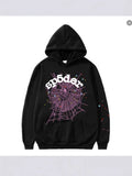 Fongt Fashion Trend Foam Sp5der Spider Web Print Loose Hoodie Couple Hoodie Hoodie