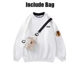 Style Women Oversized Harajuku Hoodies Thick Sweatshirts Cute Kawaii Pullover Winter Warm Couple Clothing Tops with