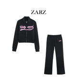 Fongt Homemade New Women's Sty-Chees Styling Zippered Horned Pants