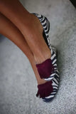 Print Tassels Flat Mules 1028-1-Outfit